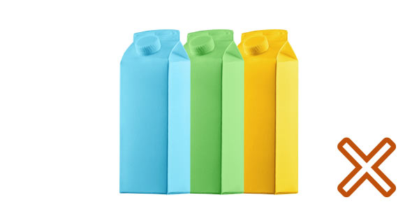 Milk or juice cartons