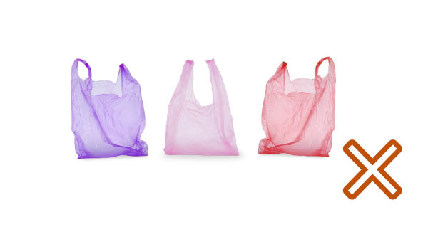 Plastic shopping bags